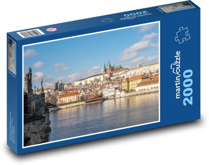 Praha - Karlův most, Česká republika - Puzzle 2000 dílků, rozměr 90x60 cm