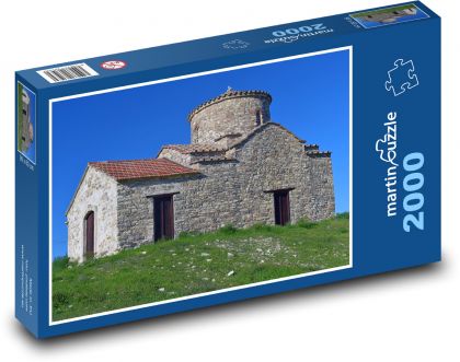 Cyprus - Kato Lefkara, kostol - Puzzle 2000 dielikov, rozmer 90x60 cm 