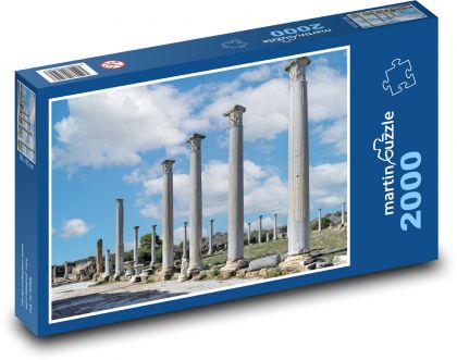 Starověké ruiny - pilíře, archeologie  - puzzle 2000 dílků