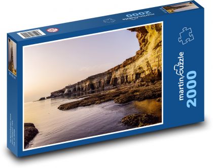 Küste am Meer - Klippe, Zypern - Puzzle - 2000 Teile