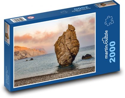Rock in the sea - beach, ocean - Puzzle 2000 pieces, size 90x60 cm 