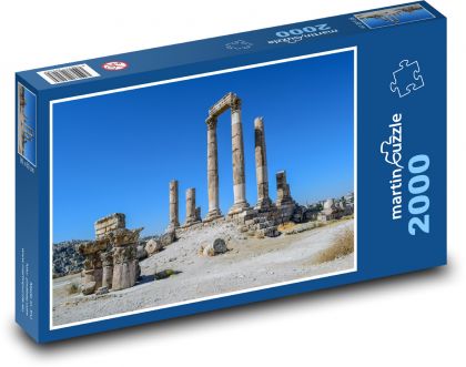 Chrám Hercules - historické místo, pilíře  - Puzzle 2000 dílků, rozměr 90x60 cm
