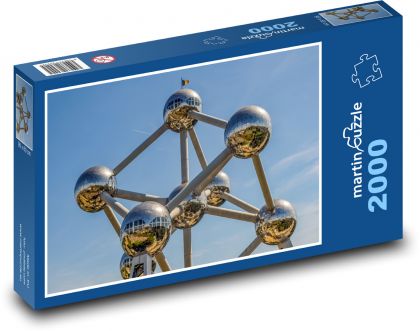 Atomium - Brusel, Belgie - Puzzle 2000 dílků, rozměr 90x60 cm