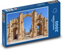 Staroveká brána - kameň, architektúra Puzzle 2000 dielikov - 90 x 60 cm