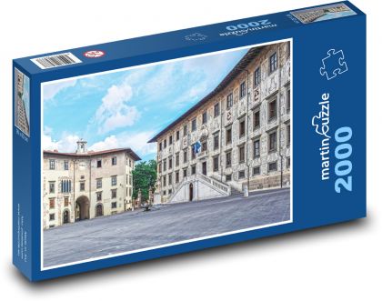 Náměstí Piazza Dei Cavalieri - Itálie, historický - Puzzle 2000 dílků, rozměr 90x60 cm