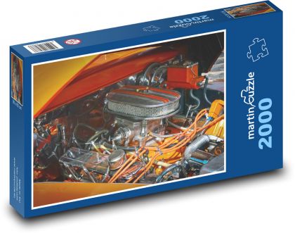 Motor in einem Auto - Fahrzeug, Auto - Puzzle - 2000 Teile