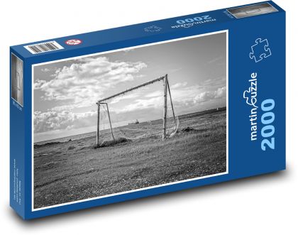 Bránka - futbal, more - Puzzle 2000 dielikov, rozmer 90x60 cm 