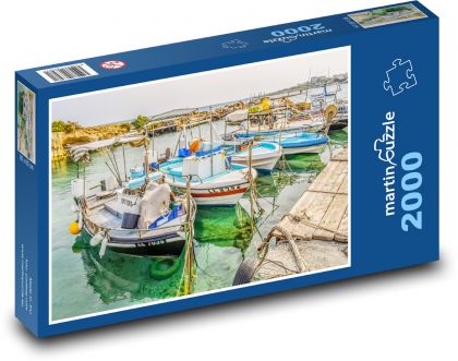 Fischereihafen - Dock, Boote - Puzzle - 2000 Teile