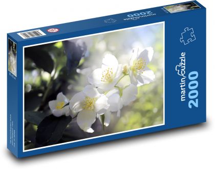 Weiße Blume - Baum, Frühling - Puzzle - 2000 Teile
