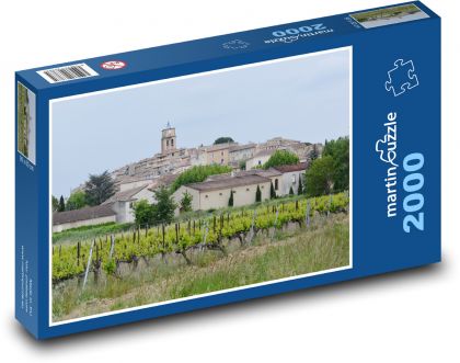 Vineyards - church, buildings - Puzzle 2000 pieces, size 90x60 cm 