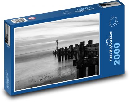 Mořský břeh - pobřeží, oceán - puzzle 2000 dílků
