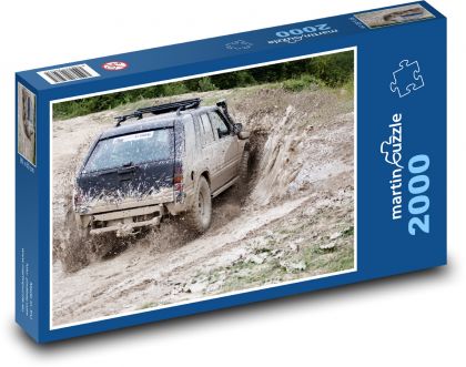 Off-road car - mud, adventure - Puzzle 2000 pieces, size 90x60 cm 