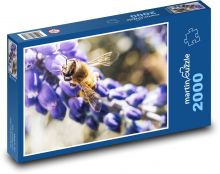Včela - hmyz, kvet Puzzle 2000 dielikov - 90 x 60 cm