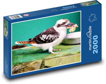 Zimorodek - ptak, zwierzę - Puzzle 2000 elementów, rozmiar 90x60 cm