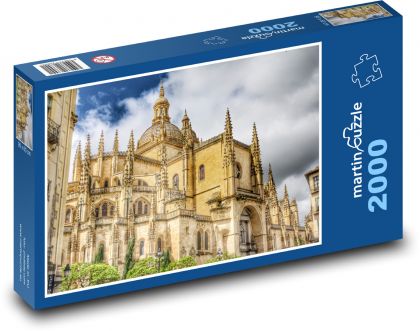 Segovia - Španělsko, architektura - Puzzle 2000 dílků, rozměr 90x60 cm