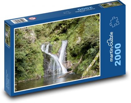 Vodopád - rieka, Nemecko - Puzzle 2000 dielikov, rozmer 90x60 cm 