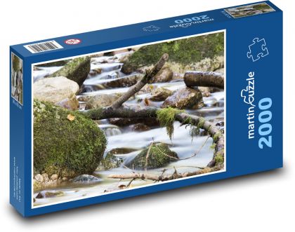 River - branches, nature - Puzzle 2000 pieces, size 90x60 cm 