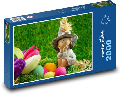 Velikonoční vejce - dekorace - puzzle 2000 dílků