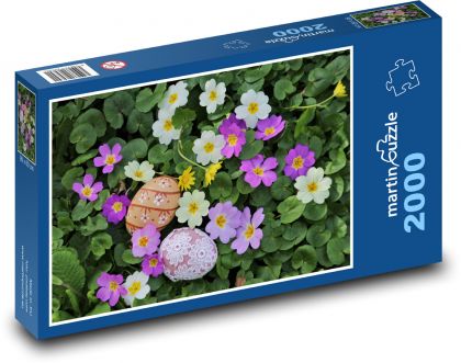 Easter Eggs - Primula, Easter Eggs - Puzzle 2000 pieces, size 90x60 cm 