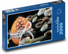 Kolorowe jajka - Wielkanoc, jajko Puzzle 2000 elementów - 90x60 cm