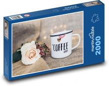 Tasse - Kaffee, Rosen Puzzle 2000 Teile - 90 x 60 cm