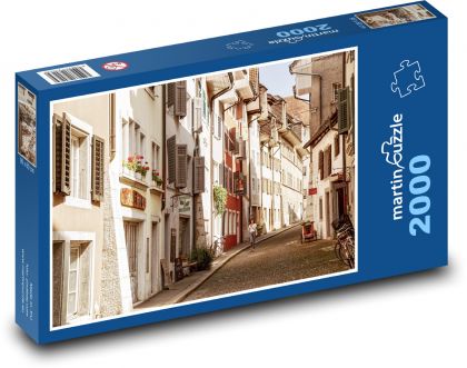 Domy - historické centrum, ulice - Puzzle 2000 dielikov, rozmer 90x60 cm 