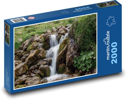 Wodospad - woda, rzeka - Puzzle 2000 elementów, rozmiar 90x60 cm