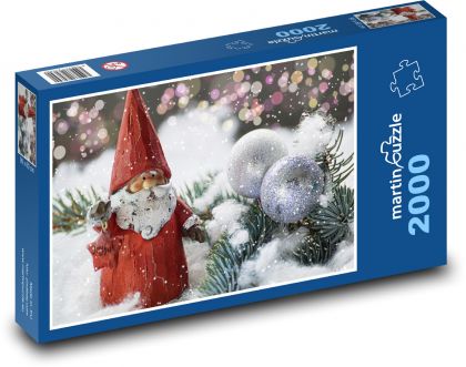 Santa Claus - Christmas time, decorations - Puzzle 2000 pieces, size 90x60 cm 