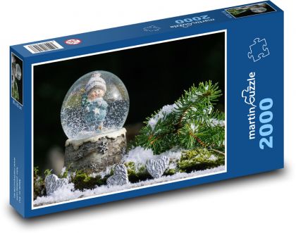 Snowball - Christmas, snow - Puzzle 2000 pieces, size 90x60 cm 