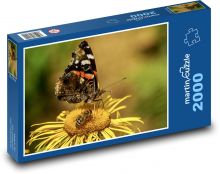 Motýl - opýlení, včela Puzzle 2000 - 90x60 cm
