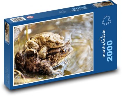 Ropuchy - žaby, obojživelníky - Puzzle 2000 dielikov, rozmer 90x60 cm 
