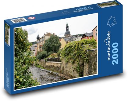 Bad Schandau - lázeňské město, Švýcarsko - Puzzle 2000 dílků, rozměr 90x60 cm