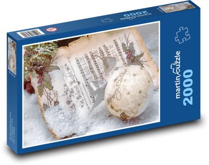 Motyw świąteczny - Boże Narodzenie, cicha noc - Puzzle 2000 elementów, rozmiar 90x60 cm