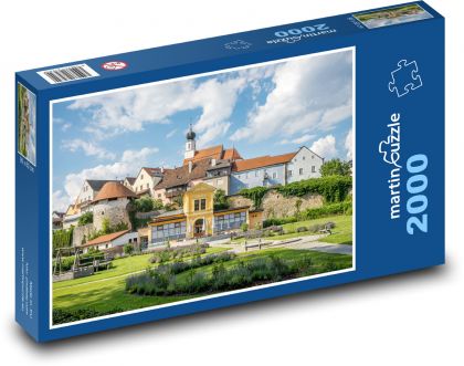 Schärding - Rakousko, park - puzzle 2000 dílků
