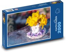 Osterschmuck - Narzissen, Frühling Puzzle 2000 Teile - 90 x 60 cm