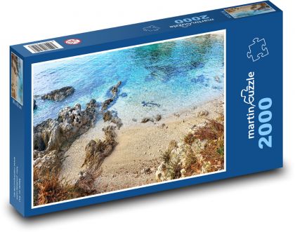 Morze - plaża, przyroda - Puzzle 2000 elementów, rozmiar 90x60 cm