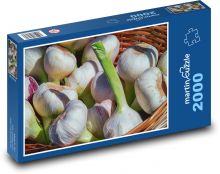 Česnek - zelenina, aromatická rostlina Puzzle 2000 dílků - 90 x 60 cm