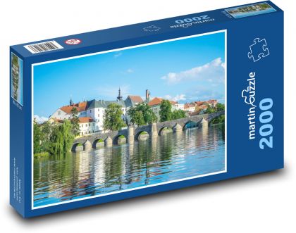 Česká republika - Písek, řeka - Puzzle 2000 dílků, rozměr 90x60 cm