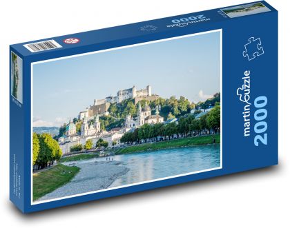 Salzburg - město, Rakousko - Puzzle 2000 dílků, rozměr 90x60 cm