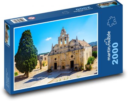 Crete - Greece, church - Puzzle 2000 pieces, size 90x60 cm 