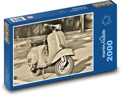 Skútr - městský dopravní prostředek - puzzle 2000 dílků