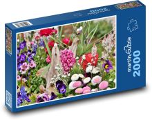 Hiacynt - wiosenny kwiat, ogród Puzzle 2000 elementów - 90x60 cm