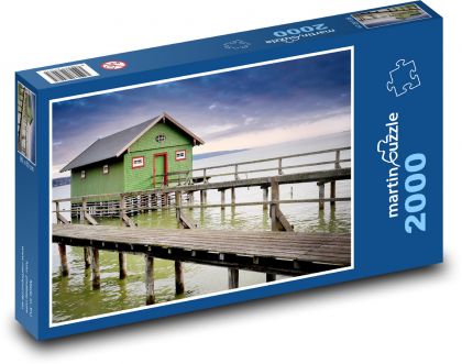 Lodenice - jazero, Nemecko - Puzzle 2000 dielikov, rozmer 90x60 cm 