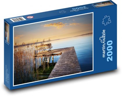 Lake - reeds, Germany - Puzzle 2000 pieces, size 90x60 cm 