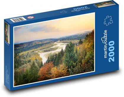 Fluss - Natur, Bäume - Puzzle - 2000 Teile