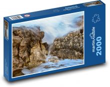 Pobřeží - voda, skály Puzzle 2000 - 90x60 cm