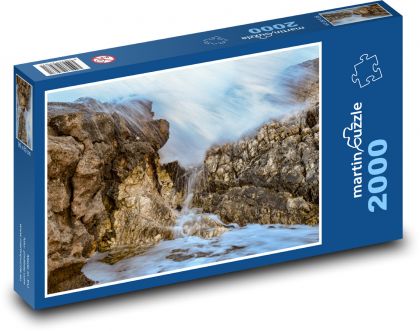 Coast - water, rocks - Puzzle 2000 pieces, size 90x60 cm 