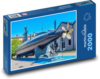 Ponorka - muzeum vědy, Itálie - Puzzle 2000 dílků, rozměr 90x60 cm