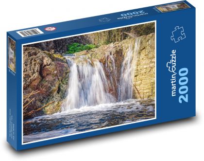 Vodopády - řeka, příroda - Puzzle 2000 dílků, rozměr 90x60 cm