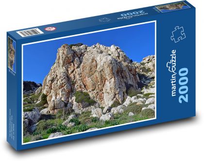 Príroda - skaly, vonku - Puzzle 2000 dielikov, rozmer 90x60 cm 